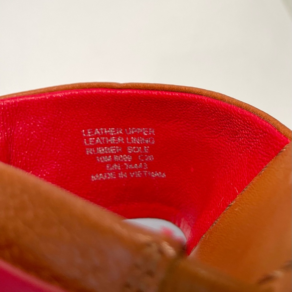 Tory Burch Leigh Tumbled Calf Leather Thong Sandals size 10 - Picture 6 of 6